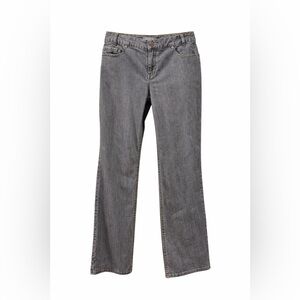 J.Jill Bootcut Gray Denim Petite Jeans with stretch fabric